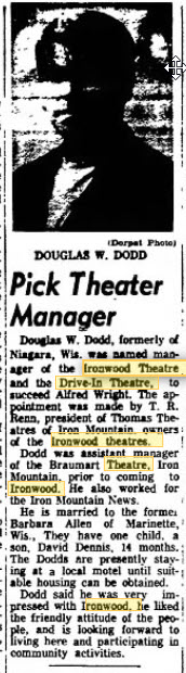 Ironwood Drive-In Theatre - 13 Jul 1971 Article (newer photo)